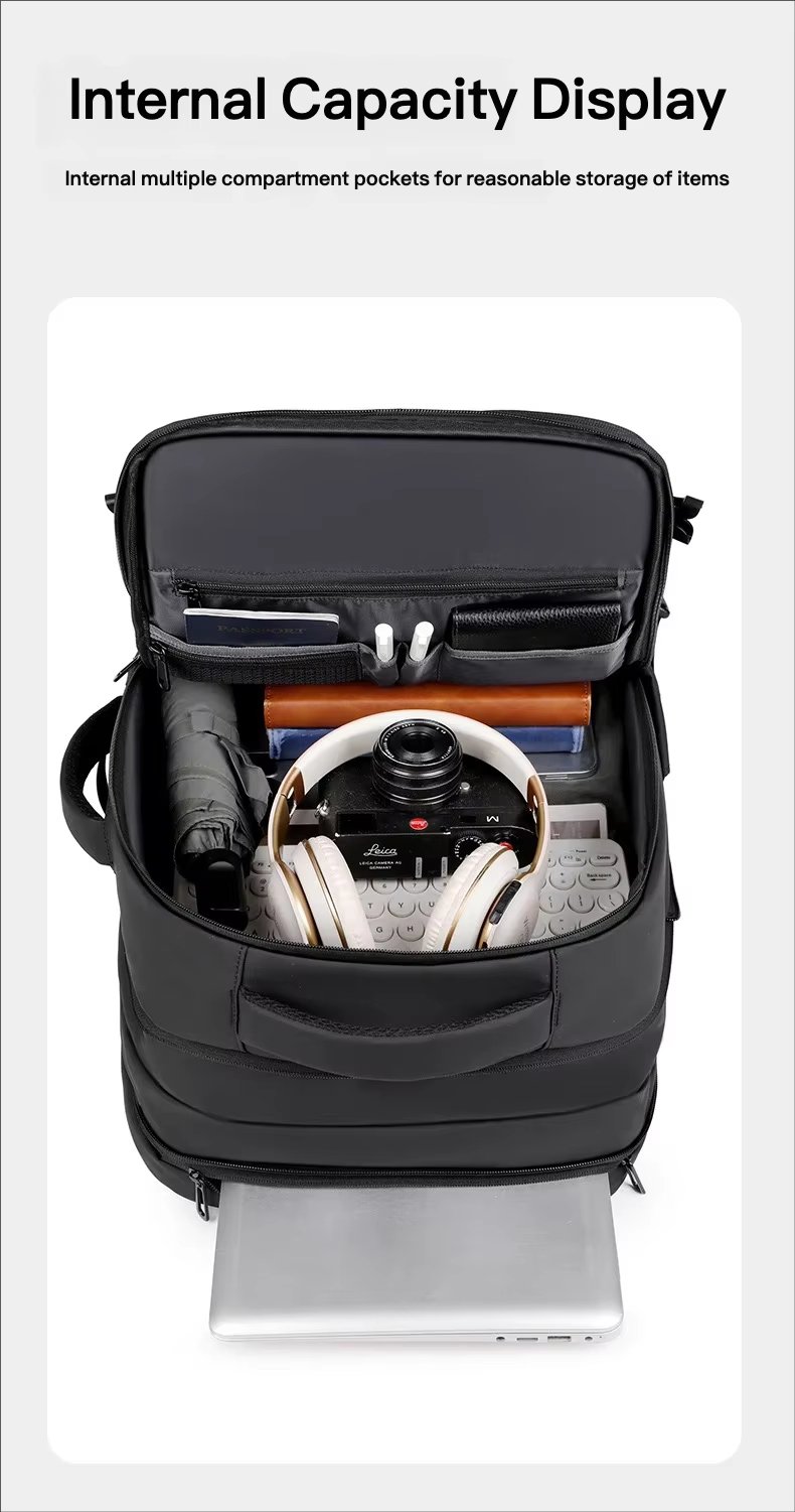 Water-Resistant Expandable Business Travel School Oxford Laptop Backpack product detail