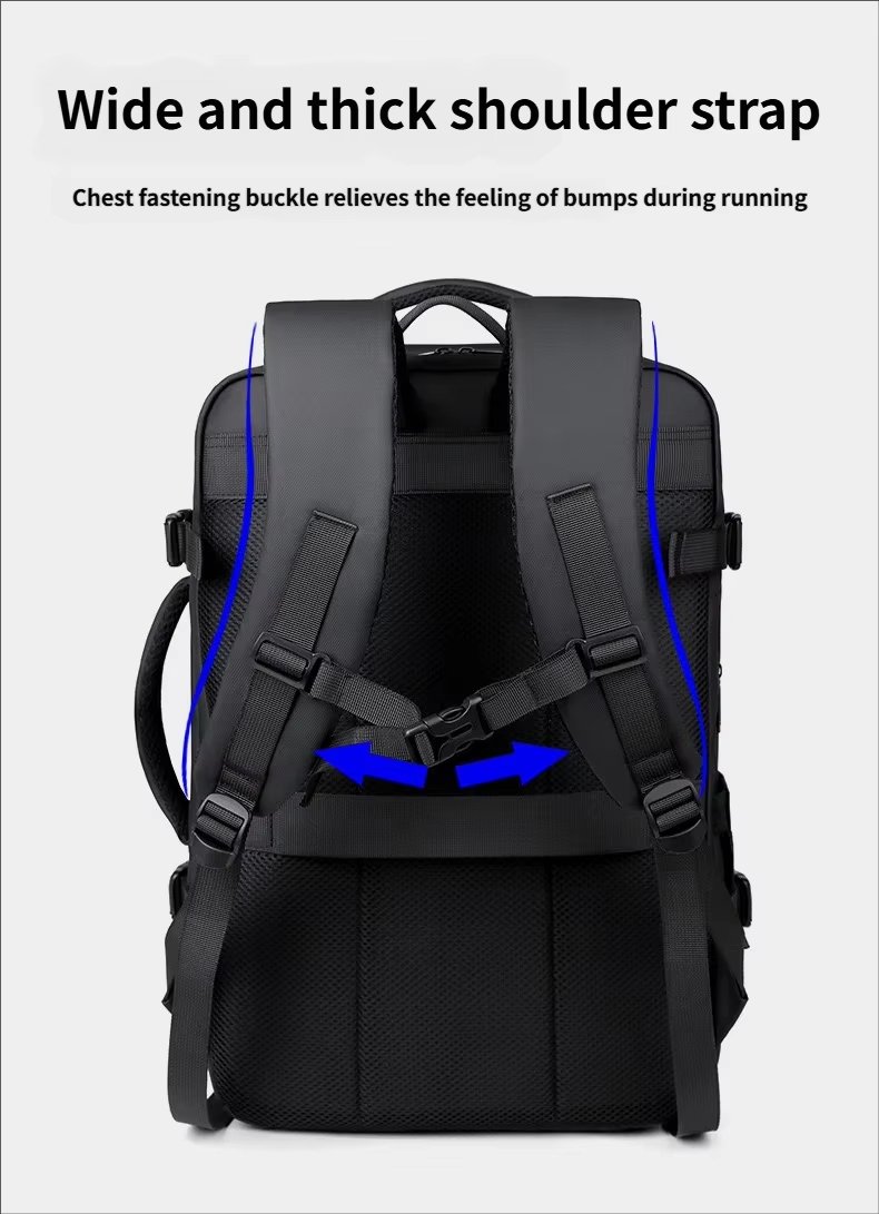 Water-Resistant Expandable Business Travel School Oxford Laptop Backpack product detail