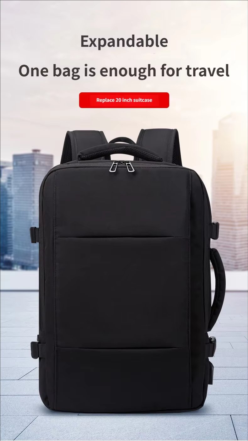 Anti-Theft Water-Resistant Expandable USB Business Oxford Laptop Backpack product detail
