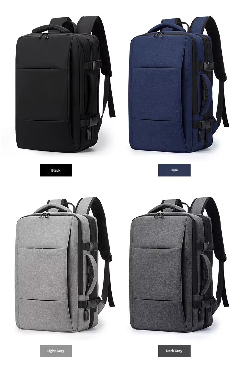 Anti-Theft Water-Resistant Expandable USB Business Oxford Laptop Backpack product detail