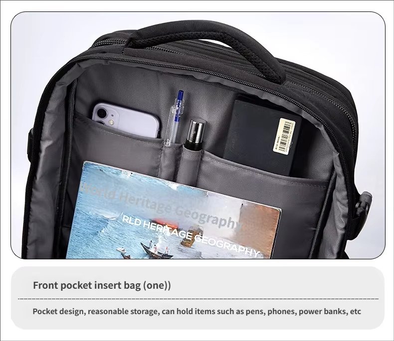 Anti-Theft Water-Resistant Expandable USB Business Oxford Laptop Backpack product detail