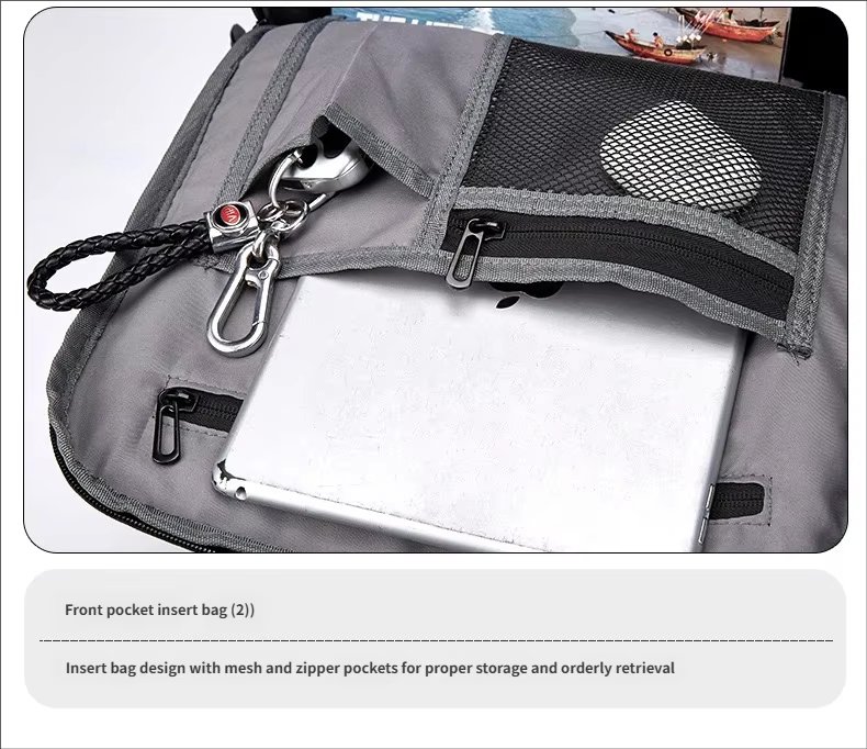 Anti-Theft Water-Resistant Expandable USB Business Oxford Laptop Backpack product detail