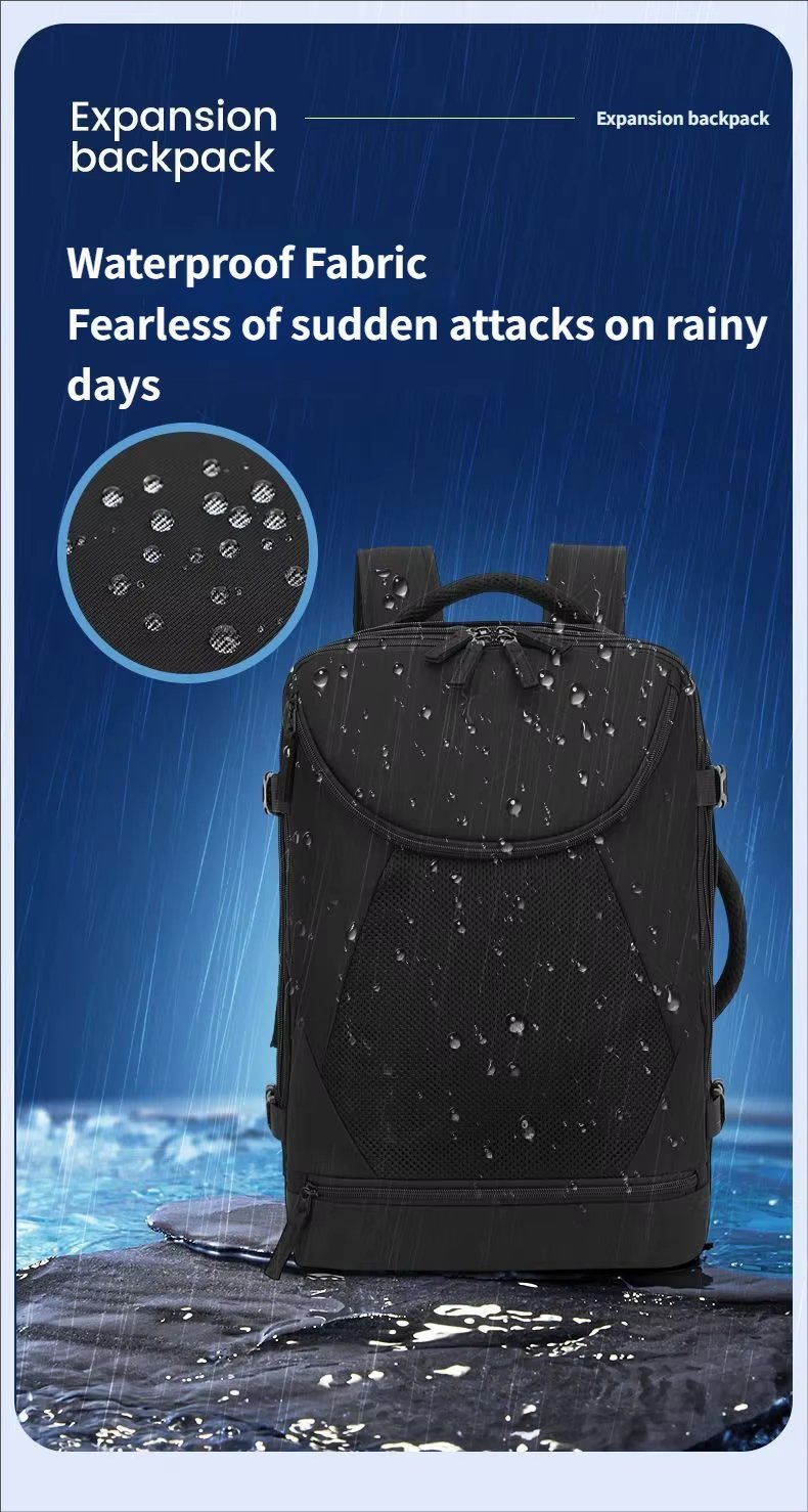 Anti-Theft Expandable Outdoor Business Travel Polyester Laptop Backpack product detail
