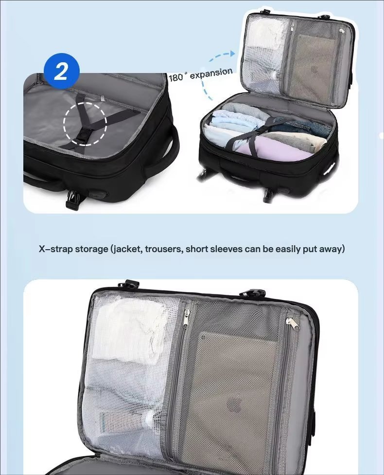 Anti-Theft Expandable Outdoor Business Travel Polyester Laptop Backpack product detail