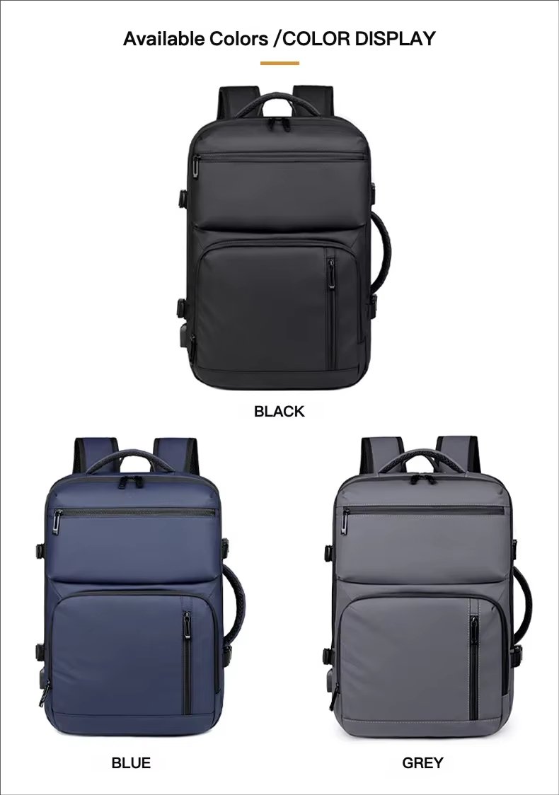 Water-Resistant Expandable Business Travel Oxford Laptop Backpack product detail