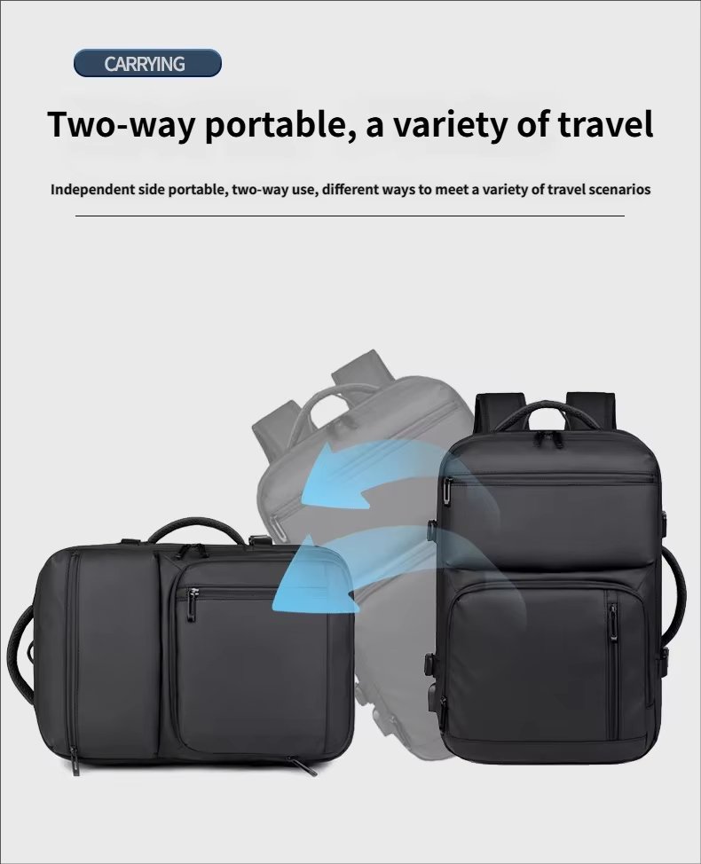 Water-Resistant Expandable Business Travel Oxford Laptop Backpack product detail