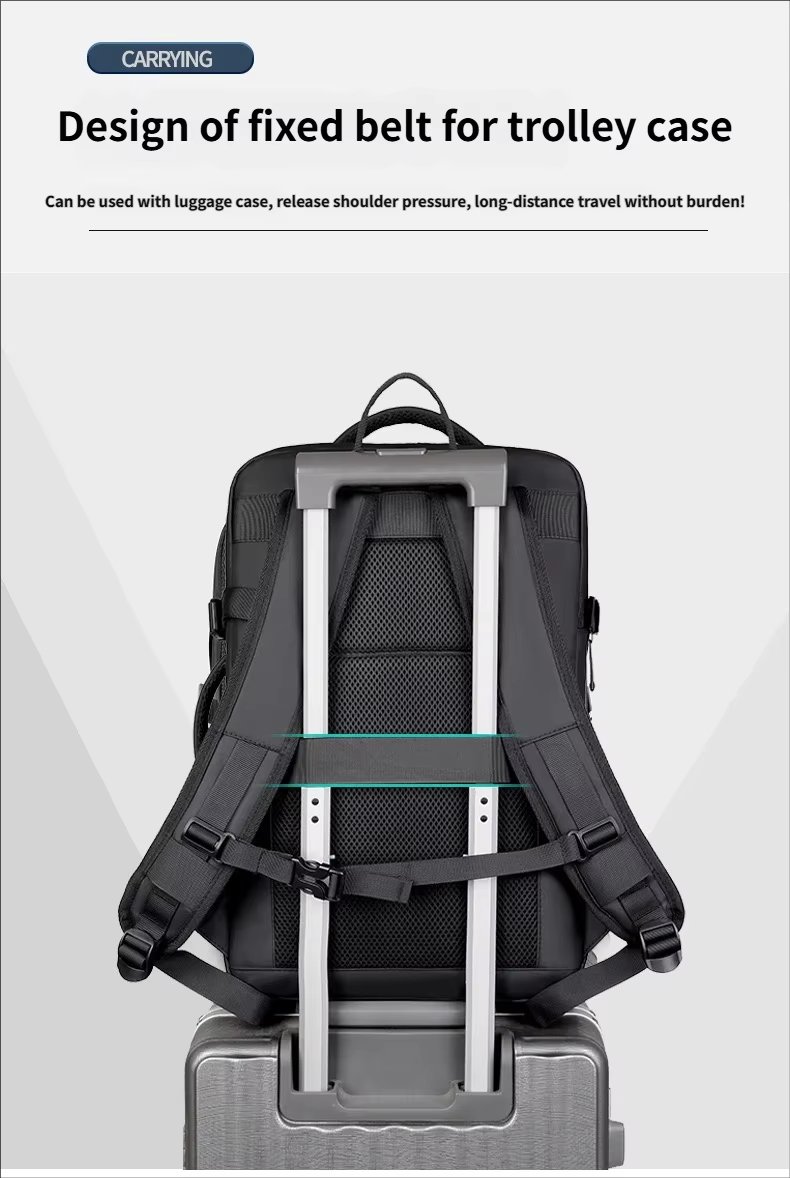 Water-Resistant Expandable Business Travel Oxford Laptop Backpack product detail