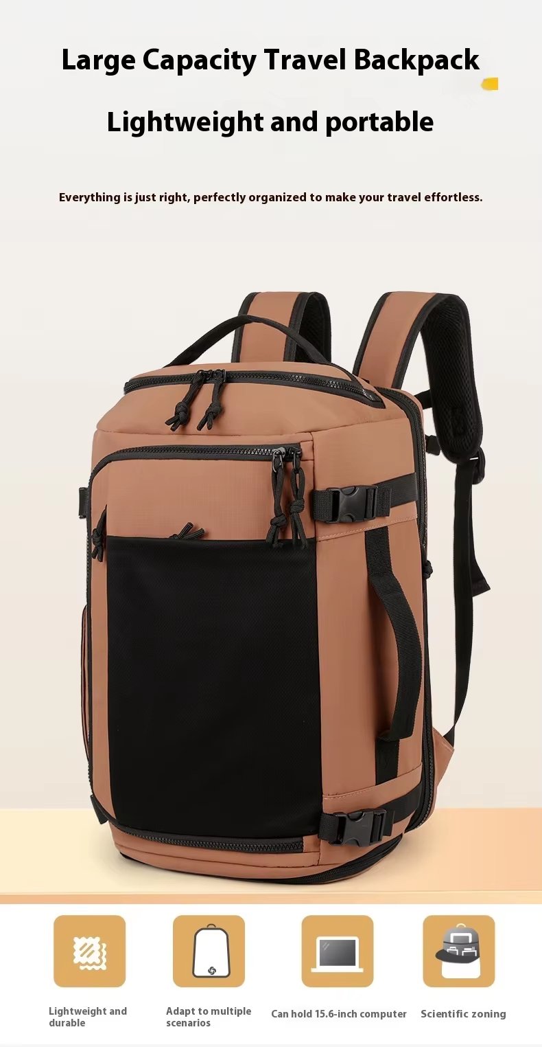 Water-Resistant Large Capacity Expandable Modern Business Nylon Laptop Backpack product detail