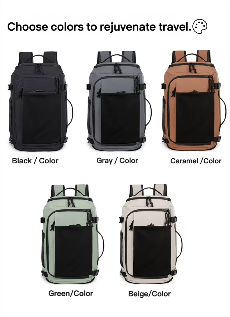 Water-Resistant Large Capacity Expandable Modern Business Nylon Laptop Backpack product detail