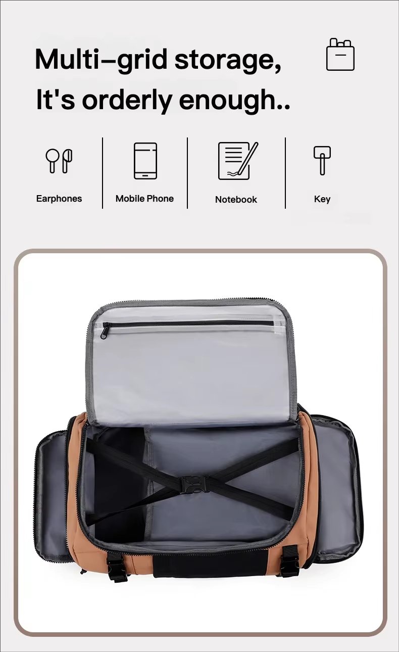 Water-Resistant Large Capacity Expandable Modern Business Nylon Laptop Backpack product detail