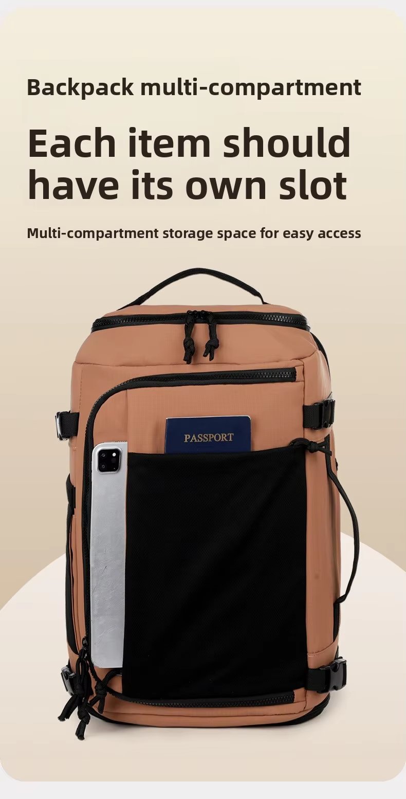 Water-Resistant Large Capacity Expandable Modern Business Nylon Laptop Backpack product detail
