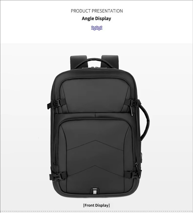 Water-Resistant Large Capacity USB Modern Outdoor Oxford Laptop Backpack product detail