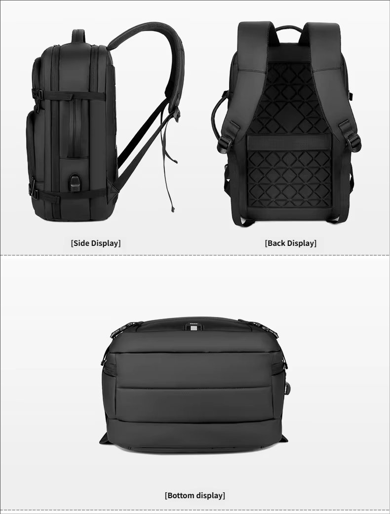 Water-Resistant Large Capacity USB Modern Outdoor Oxford Laptop Backpack product detail