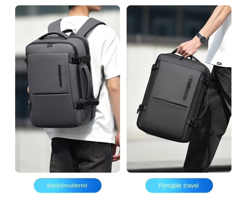 Water-Resistant Large Capacity Expandable Business Travel Oxford Laptop Backpack product detail