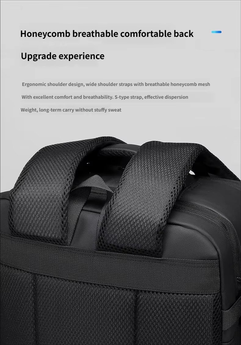 Water-Resistant Large Capacity Expandable Business Travel Oxford Laptop Backpack product detail