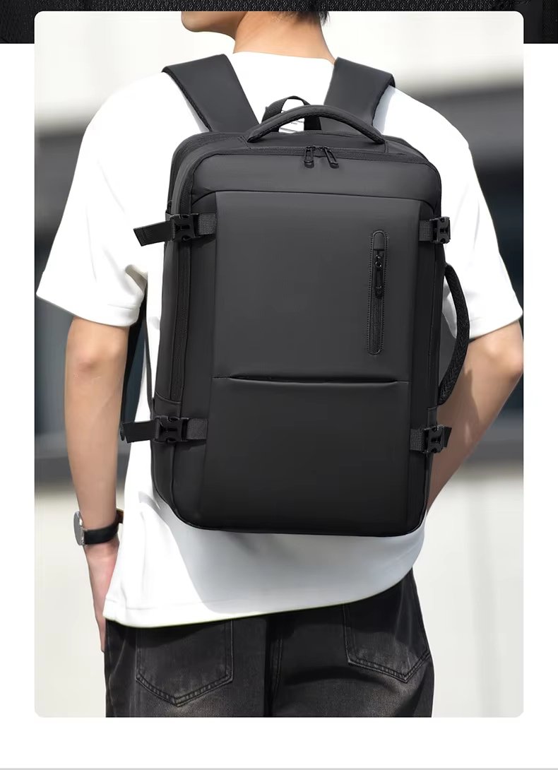 Water-Resistant Large Capacity Expandable Business Travel Oxford Laptop Backpack product detail