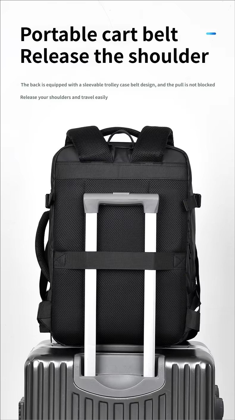 Water-Resistant Large Capacity Expandable Business Travel Oxford Laptop Backpack product detail