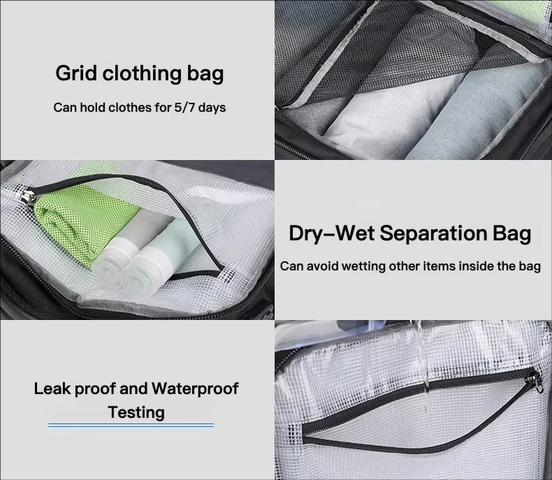 Anti-Theft Large Capacity Expandable Modern Business Oxford Laptop Backpack product detail