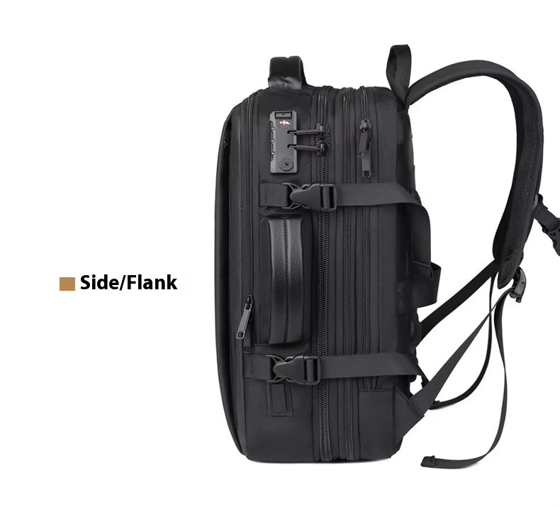 Anti-Theft Large Capacity Expandable Modern Business Oxford Laptop Backpack product detail