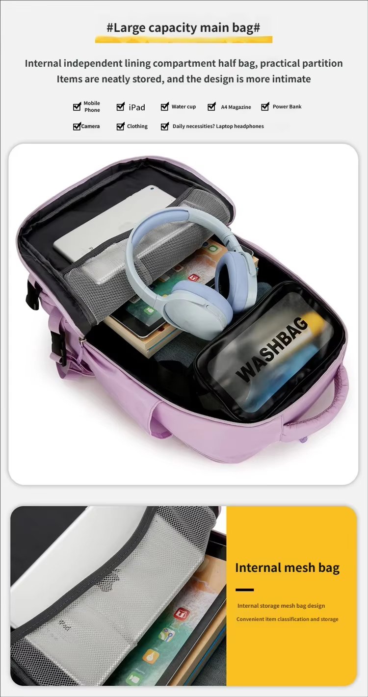 Anti-Theft Water-Resistant Large Capacity USB Travel Oxford Laptop Backpack product detail