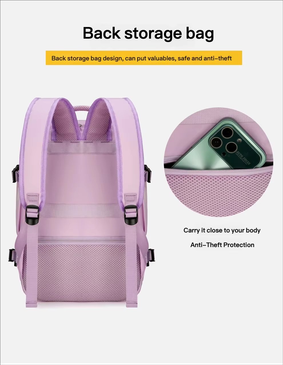 Anti-Theft Water-Resistant Large Capacity USB Travel Oxford Laptop Backpack product detail