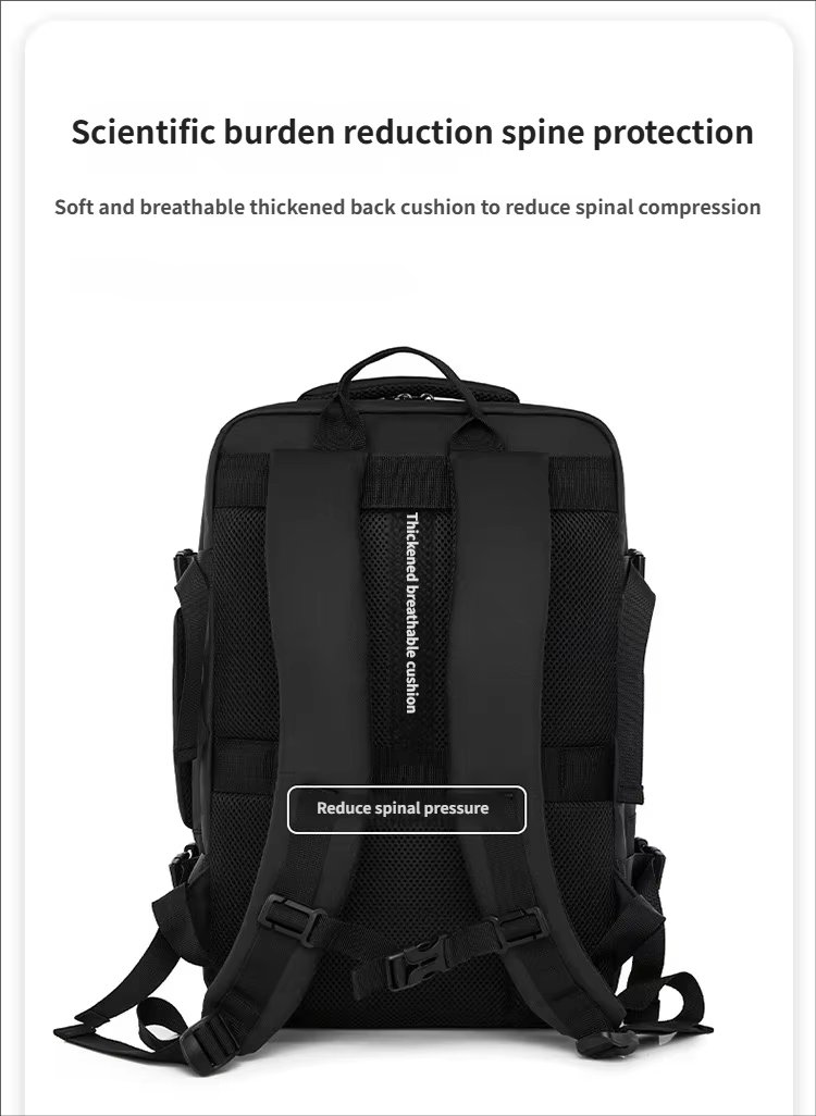 Water-Resistant Large Capacity Expandable Business Travel Oxford Laptop Backpack product detail