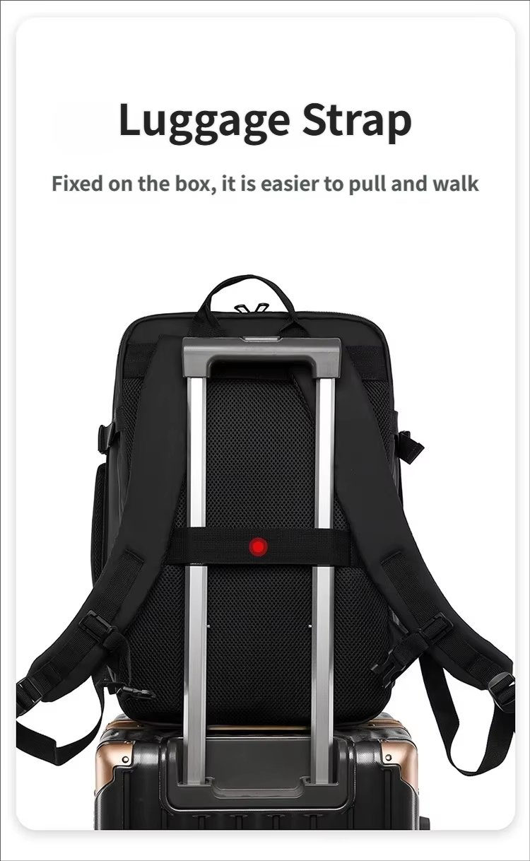 Water-Resistant Large Capacity Expandable Business Travel Oxford Laptop Backpack product detail