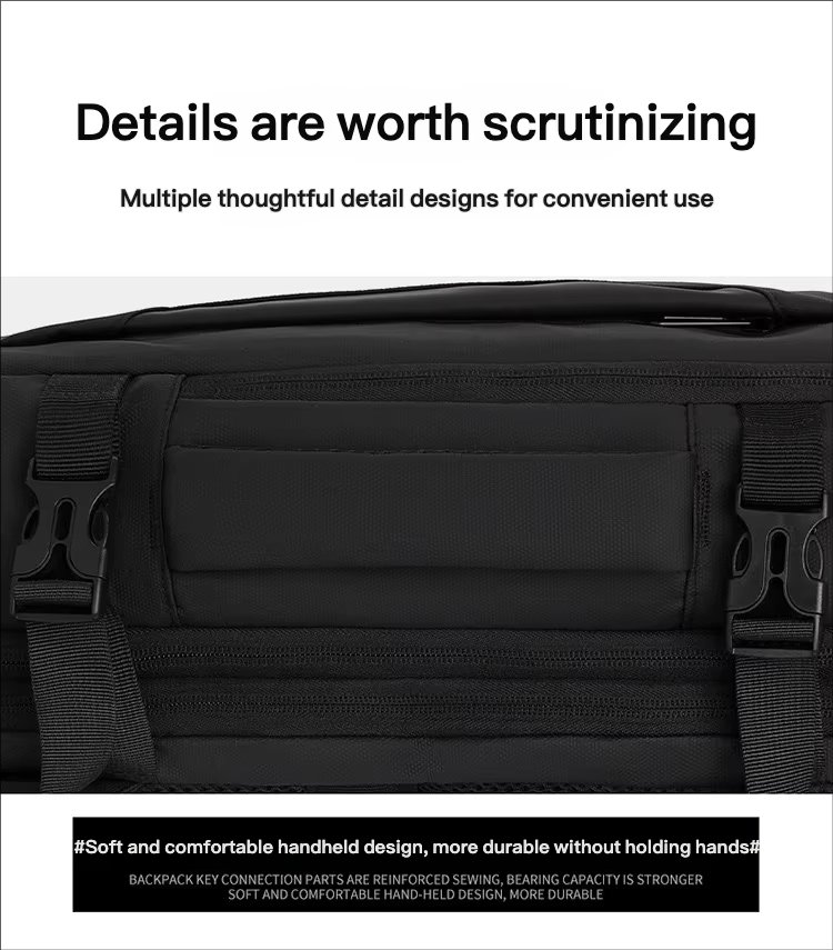 Water-Resistant Large Capacity Expandable Business Travel Oxford Laptop Backpack product detail