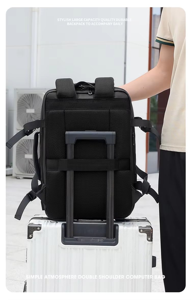 Water-Resistant Large Capacity Expandable Business Travel Oxford Laptop Backpack product detail