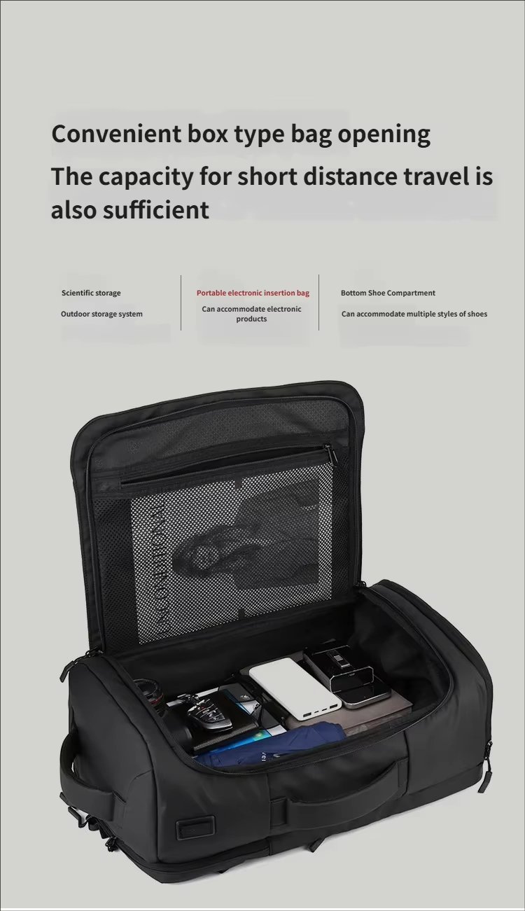 Anti-Theft Water-Resistant Lightweight Modern Business Oxford Laptop Backpack product detail