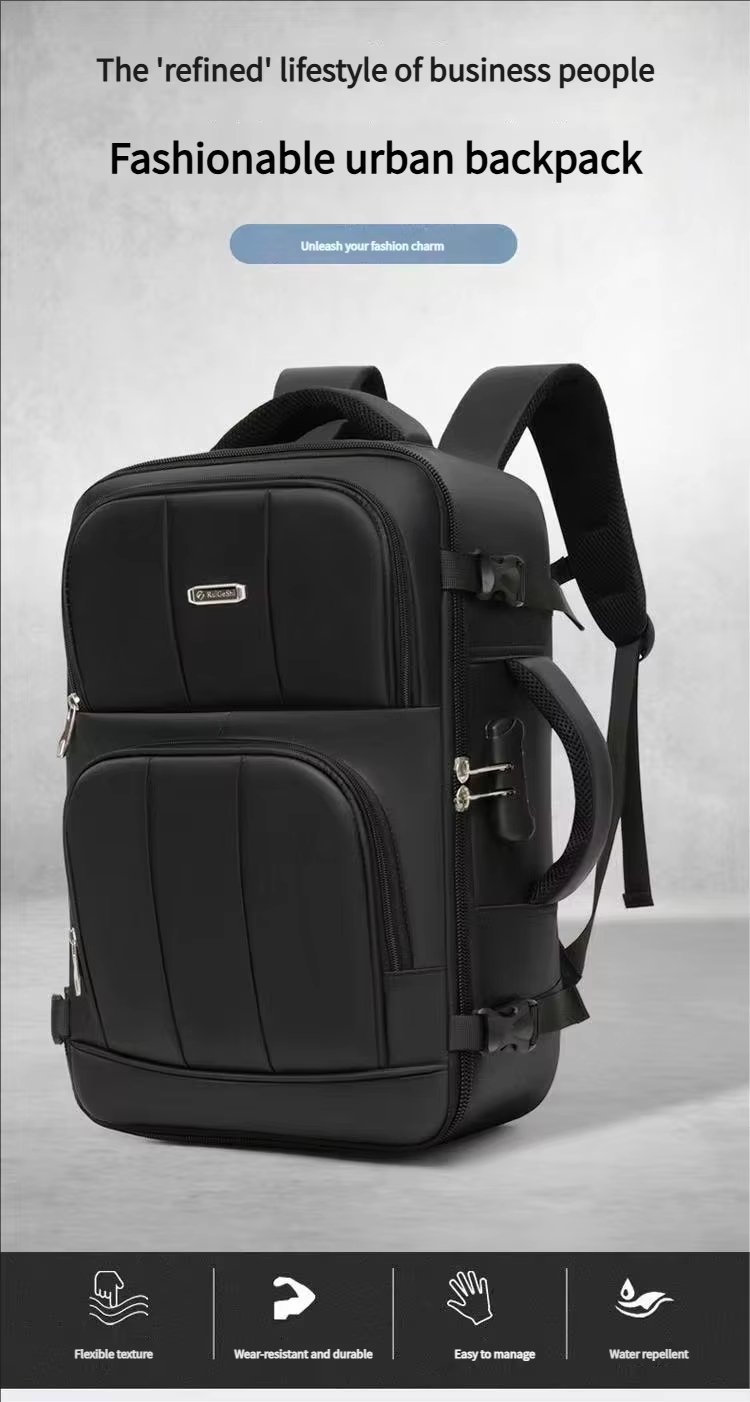 Anti-Theft Water-Resistant Lightweight Outdoor Business Nylon Laptop Backpack product detail