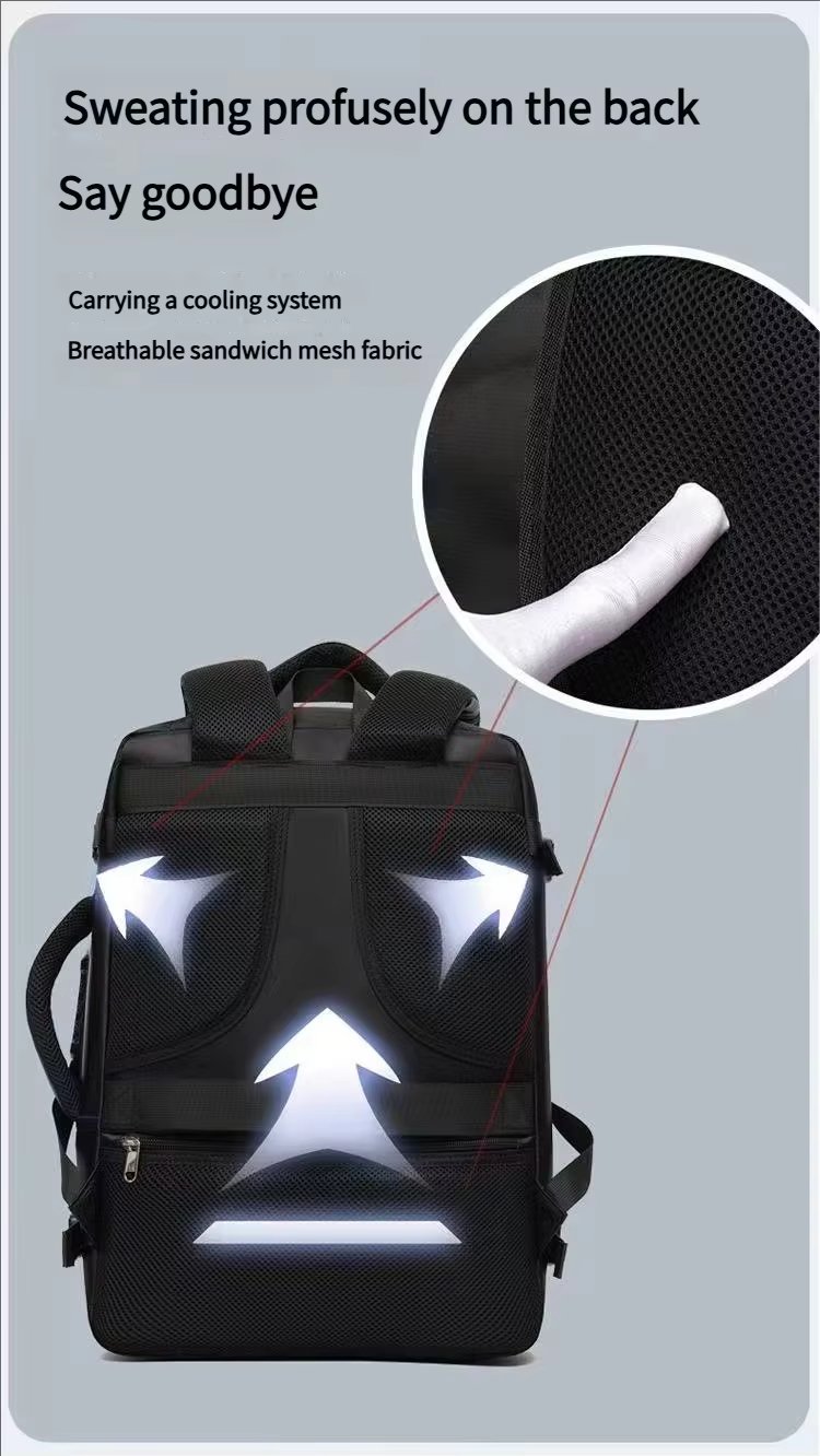 Anti-Theft Water-Resistant Lightweight Outdoor Business Nylon Laptop Backpack product detail