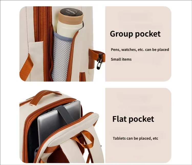 Water-Resistant Large Capacity Expandable Business Travel Oxford Laptop Backpack product detail