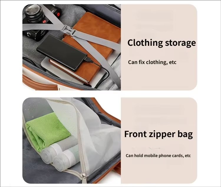 Water-Resistant Large Capacity Expandable Business Travel Oxford Laptop Backpack product detail