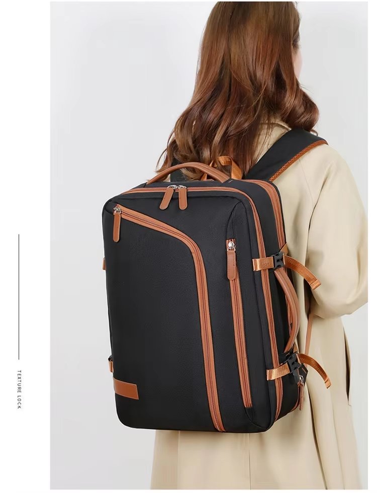 Water-Resistant Large Capacity Expandable Business Travel Oxford Laptop Backpack product detail