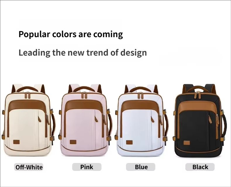 Water-Resistant Large Capacity Expandable Business Travel Nylon Laptop Backpack product detail