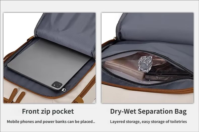 Water-Resistant Large Capacity Expandable Business Travel Nylon Laptop Backpack product detail