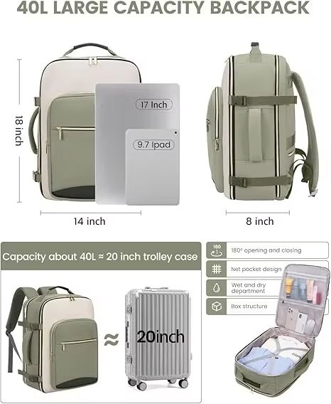 Water-Resistant Large Capacity Travel Oxford Laptop Backpack product detail