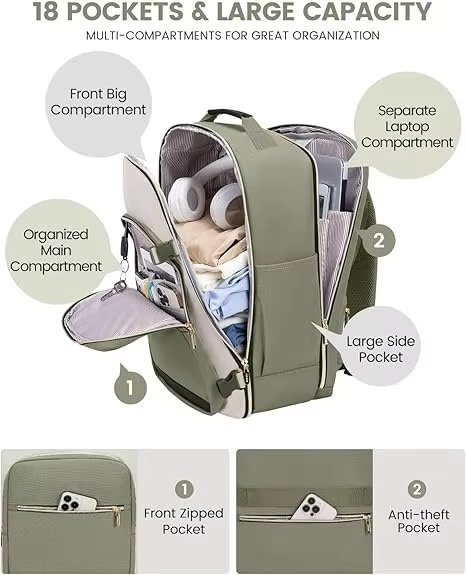Water-Resistant Large Capacity Travel Oxford Laptop Backpack product detail