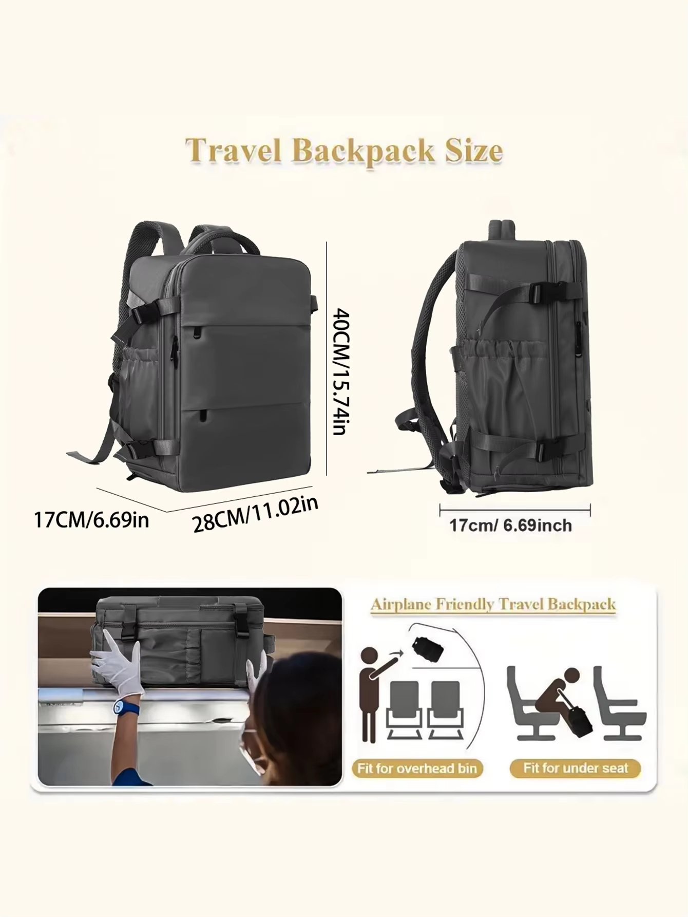 Water-Resistant Large Capacity Business Travel School Oxford Large Capacity Backpack product detail