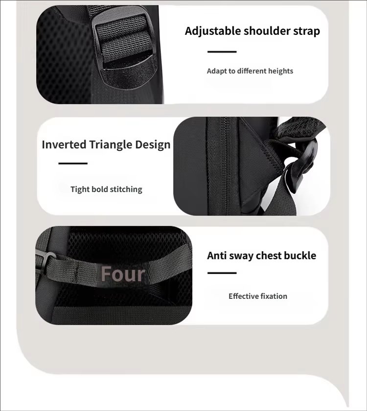 Water-Resistant Large Capacity USB Modern Business Oxford Laptop Backpack product detail