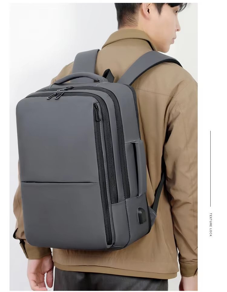 Water-Resistant Large Capacity USB Modern Business Oxford Laptop Backpack product detail