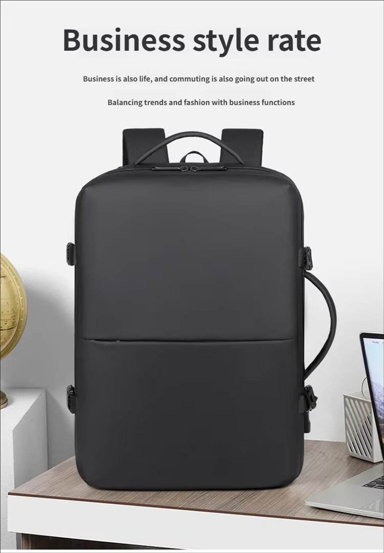 Water-Resistant Large Capacity Expandable Business Travel Oxford Laptop Backpack product detail
