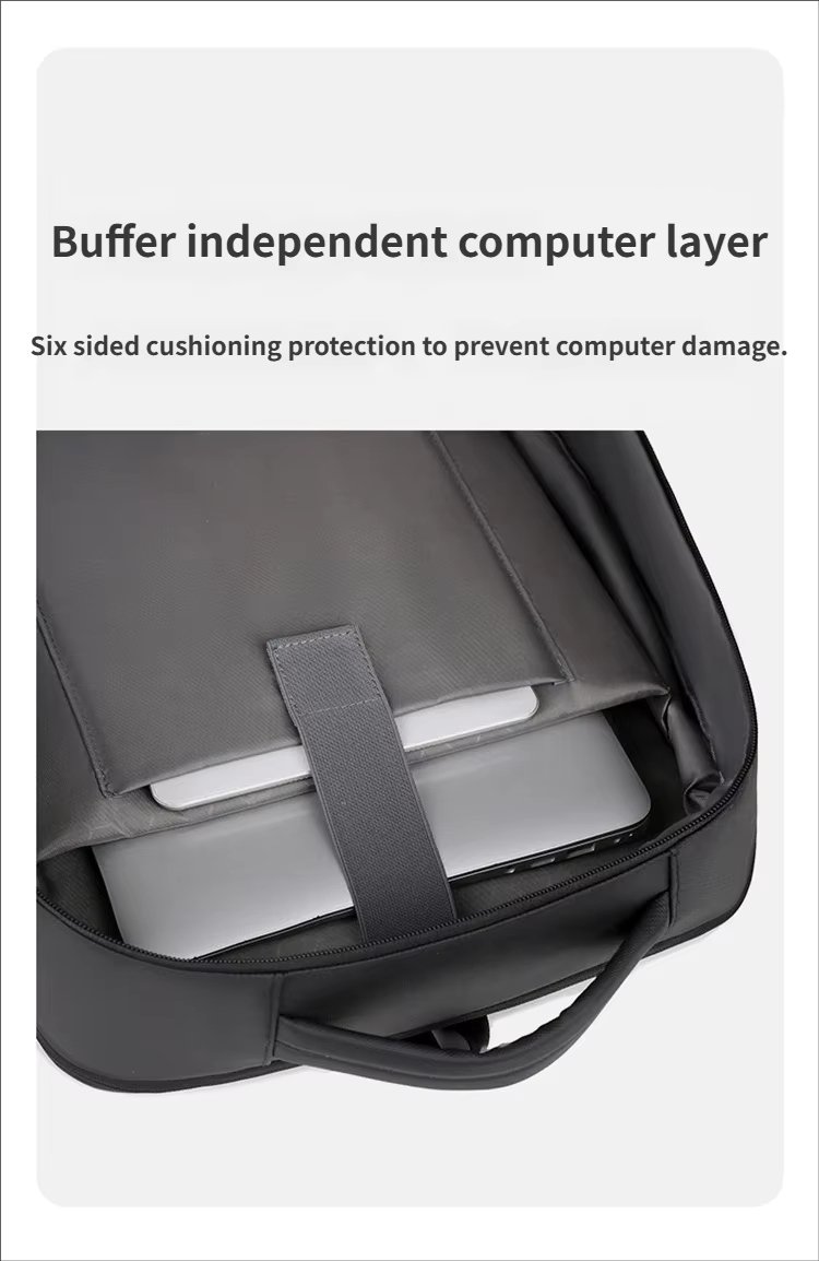 Water-Resistant Large Capacity Expandable Business Travel Oxford Laptop Backpack product detail