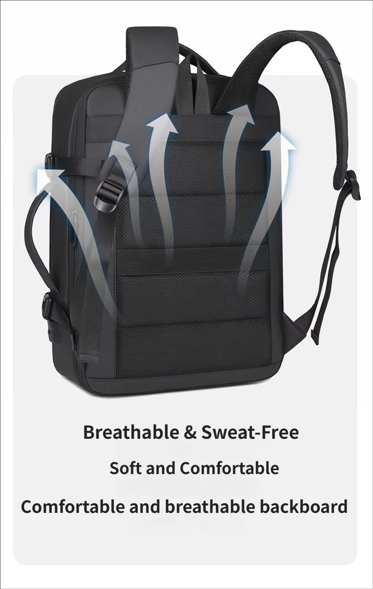 Water-Resistant Large Capacity Expandable Business Travel Oxford Laptop Backpack product detail