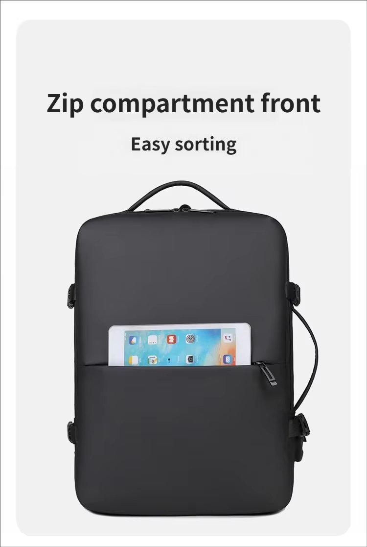 Water-Resistant Large Capacity Expandable Business Travel Oxford Laptop Backpack product detail