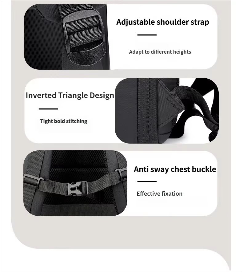 Anti-Theft Water-Resistant Large Capacity Expandable Business Leather Laptop Backpack product detail