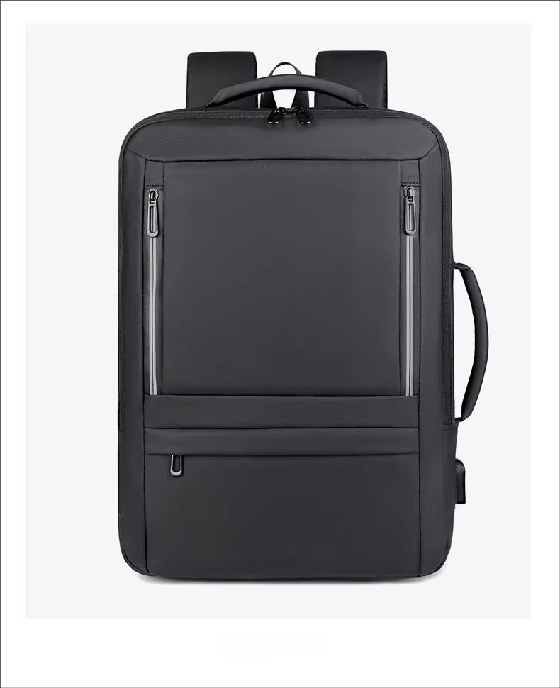 Anti-Theft Water-Resistant Large Capacity Expandable Business Leather Laptop Backpack product detail