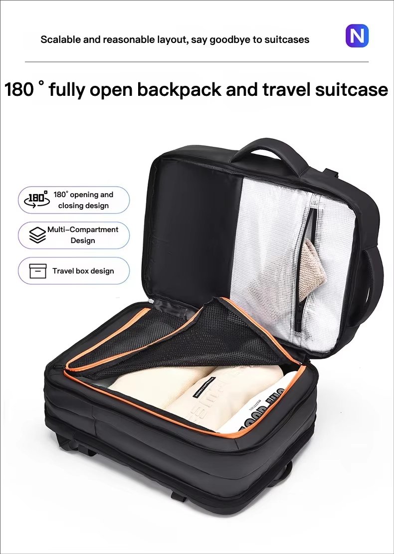 Water-Resistant Large Capacity Expandable Business Travel Oxford Laptop Backpack product detail