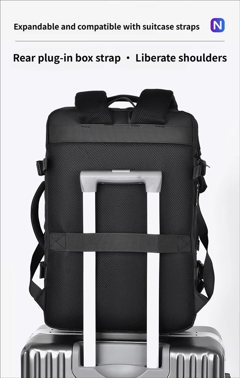 Water-Resistant Large Capacity Expandable Business Travel Oxford Laptop Backpack product detail